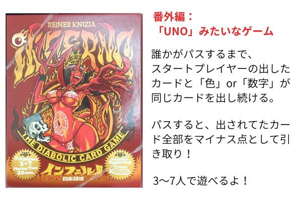 番外編：「UNO」みたいなゲーム、インフェルノ